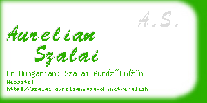 aurelian szalai business card